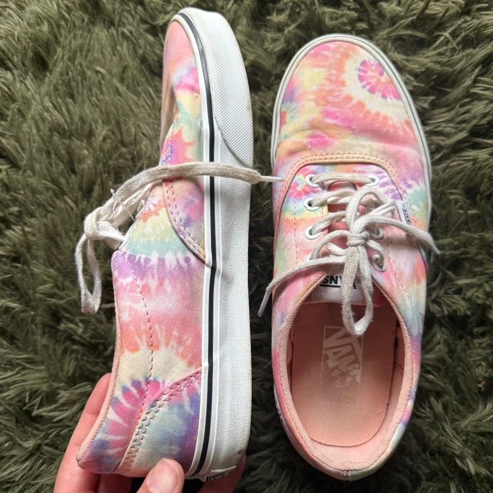 Tie Dye VANS Sneakers Women's size 9 - Picture 1 of 8
